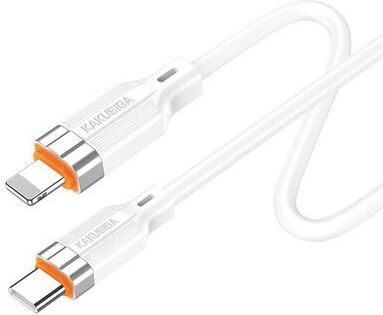 Kakusiga Regular la Cablu Lightning 30W Alb 1m (KSC-995-LC-WH)