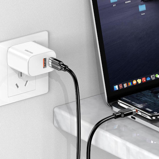 Kakusiga USB 2.0 Kabel USB-C männlich - USB-C 100W Weiß 1m (KSC-995-CC-WH)