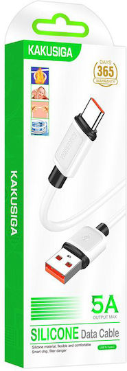 Kakusiga USB 2.0 Cable USB-C male - USB-A White 1m (KSC-998-C-WH)