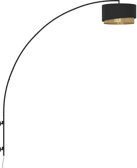Eglo Lampa De Perete Modernă Cu Bază De Bec E27 Neagră 45x183x189cm