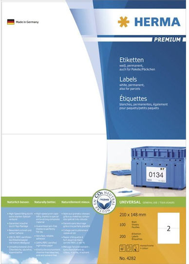 Herma 200 Selbstklebende A4-Etiketten 210x148mm