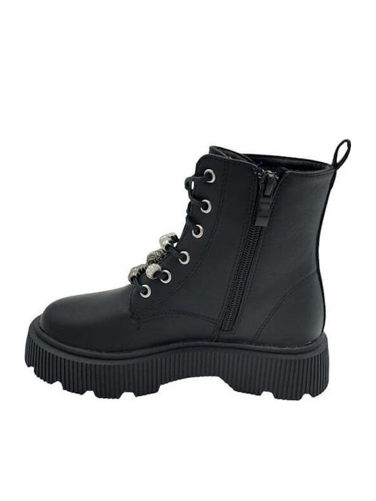 Kinderstiefel mit Reißverschluss Schwarz