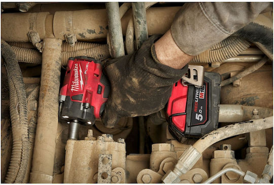 Milwaukee M18 FPP4C - 555T Set Angle Wheel & Excavator 18V with 3 Batteries 5Ah - 5.5Ah and Case