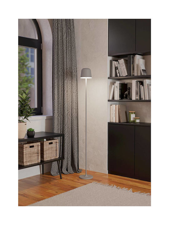 Eglo Mannera Φωτιστικό Δαπέδου LED Εξωτερικού Χώρου 3.8W με Ψυχρό Λευκό Φως Γκρι