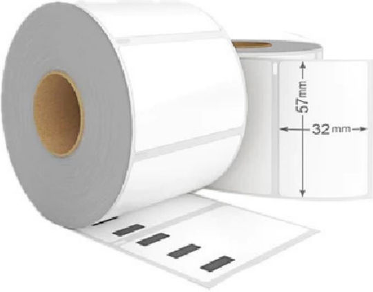 1000 Self-Adhesive Label Rolls for Label Printer 57x32mm 1pcs