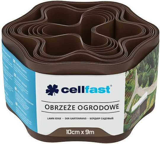 Cellfast Gartenbordüre in Braun Farbe 10cm x 9.0m
