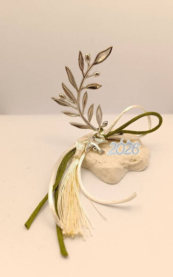 Tatu Moyo Handmade Tabletop Lucky Charm Olive Branch Silver made of Stone 2026 1pcs Tatu Moyo Handmade Tabletop Lucky Charm Olive Branch Silver made of Stone 2026 1pcs