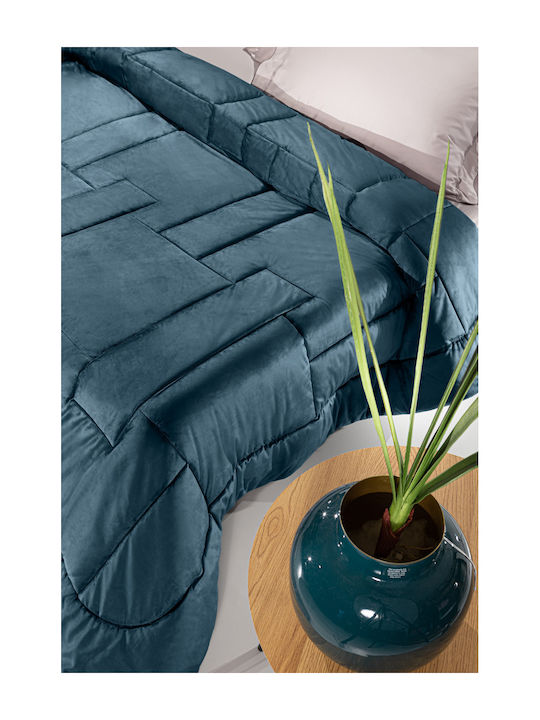 Guy Laroche Комплект Пухено Куинсайз 220x240бр Scarlett Blue Saphire 3бр 530 г/м²Gsm