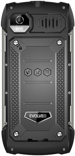 Evolveo StrongPhone H1 Dual SIM Ανθεκτικό Κινητό με Κουμπιά Black-Silver