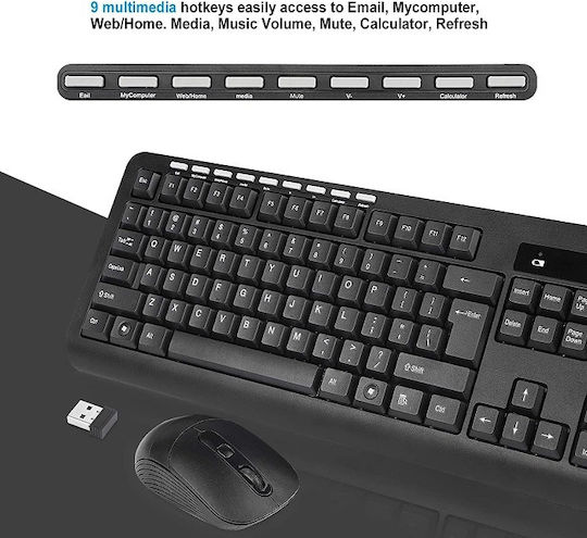 CMK-329 Wireless Keyboard & Mouse Set International English