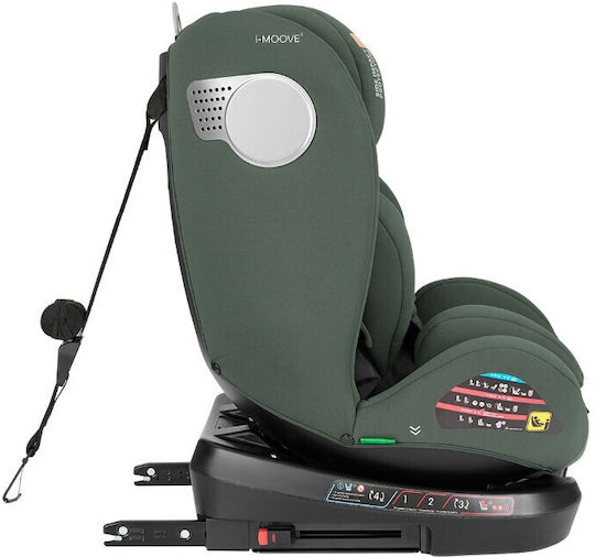 Kikka Boo I-Moove Baby Car Seat i-Size with Isofix Army Green