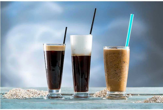 Uniglass Σετ Ποτήρια Καφέ/Freddo από Γυαλί σε Καφέ Χρώμα 12τμχ