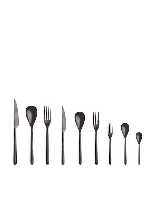Comas Φαγητού Ανοξείδωτα Μαύρα 20.6cm CO01262000 12τμχ