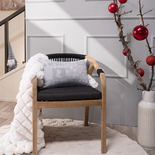 Teoran Christmas Decorative Square Pillowcase Gray 30x30cm