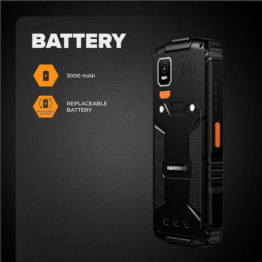 Hammer Horizon LTE Dual-SIM Widerstandsfähig Handy Schwarz