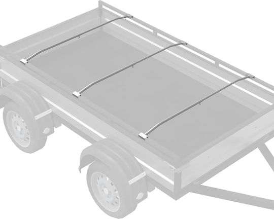Vidaxl Passende Flache Teppichbefestigungen 3 Stück Silber 130-210 cm