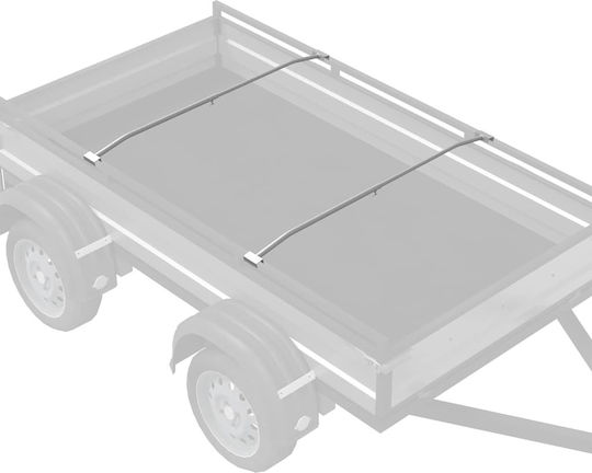 Vidaxl Passender Flacher Teppichhalter 2 Stück Silber 130-210 cm