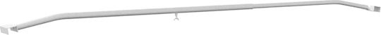 Vidaxl Passender Flacher Teppichhalter 2 Stück Silber 130-210 cm
