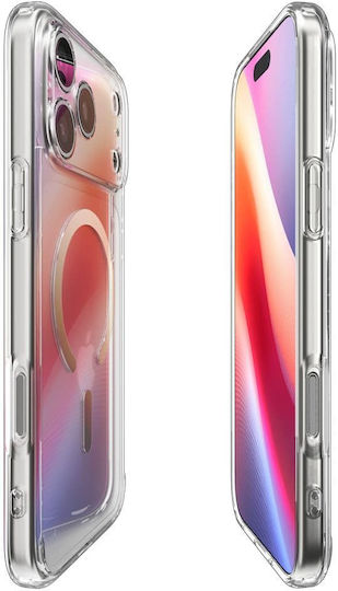Spigen Ultra Hybrid Umschlag Rückseite Silikon / Kunststoff 2mm Clear Gold (iPhone 17 Pro Max)