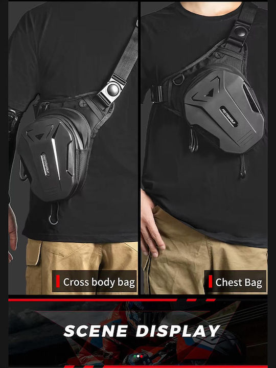 Motowolf Rider Leg Bag Black