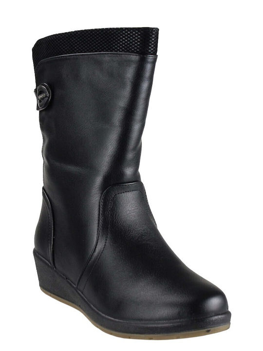 76/045 Stiefeletten Damen Schwarz