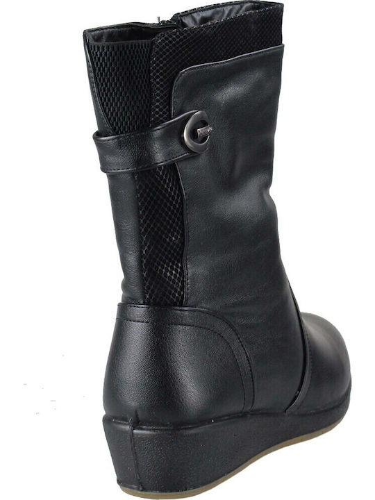 76/045 Stiefeletten Damen Schwarz