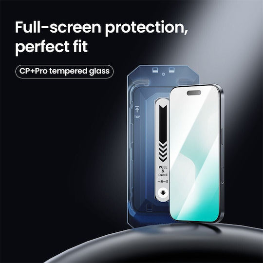 Nillkin Cp+ Pro 0.1mm Vollkleber Vollflächig gehärtetes Glas Schwarz (iPhone 17 Pro Max / iPhone 17 Pro / iPhone 16 Pro Max)