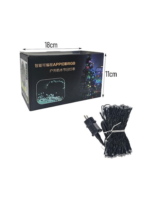 200 Λαμπάκια LED 24μ. RGB σε Σειρά