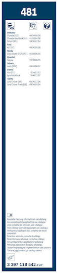 Bosch Twin Front Set Car Wiper Blades 475mm