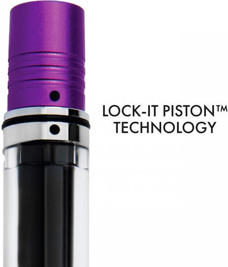 Monteverde Fountain Pen Medium Aluminum with Purple Ink