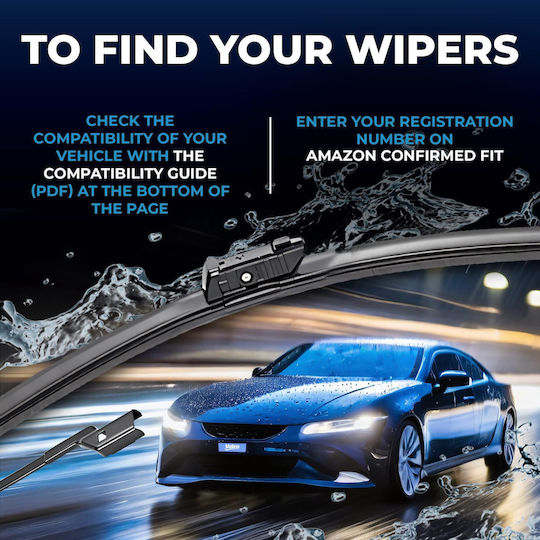 Valeo Silencio X.trm x2 Front Set Car Wiper Blades 650mm/400mm