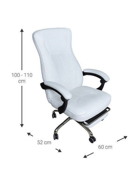 Polihome Castelia Executive Office Chair with Arms White