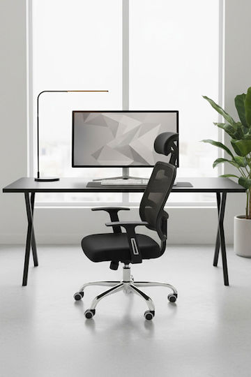 Polihome Crawford Офис Стол С Наклон Черен