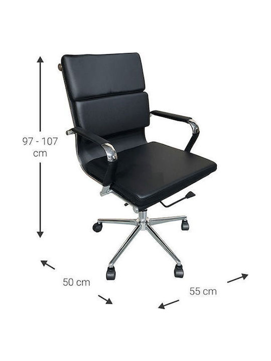 Polihome Veilstone Low Office Chair With Arms Mauro