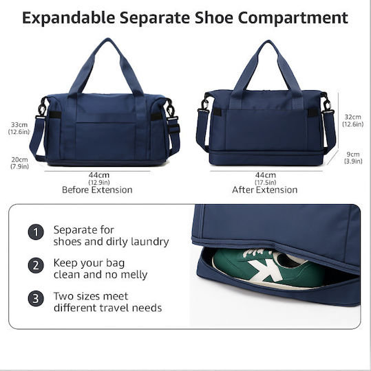 Sack Voyage 30lt Navy Blue Fabric L44xW20xH32cm