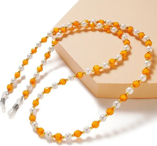 Hurtel A Eyeglass Chain Beads With Orange Pendant Color Beads Pattern 17