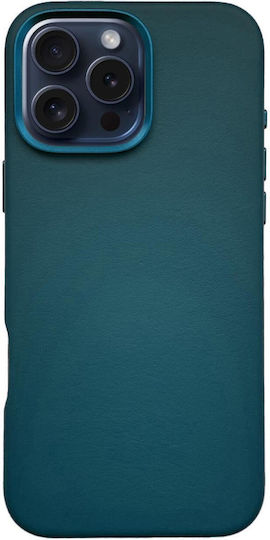 Lemontti Husa Piele Compatibil Cu Magsafe iPhone 16 Pro Verde