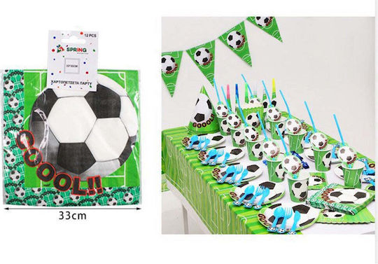 Χαρτοπετσέτες Party Goal 33x33 Εκ 12 Τμχ