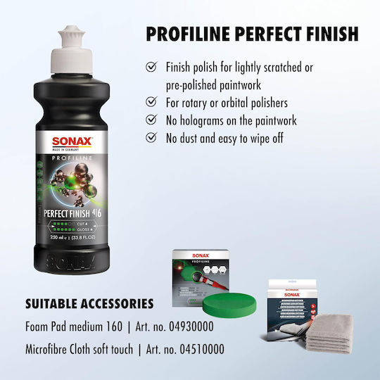 Sonax ProfiLine Perfect Finish 04-06 Полираща Паста За Автомобили 250ml