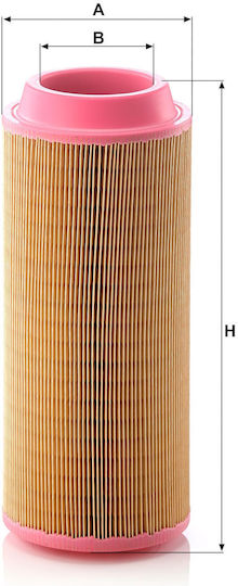 Mann Filter Филтър за въздух за автомобил за Mitsubishi L200 1997-2005