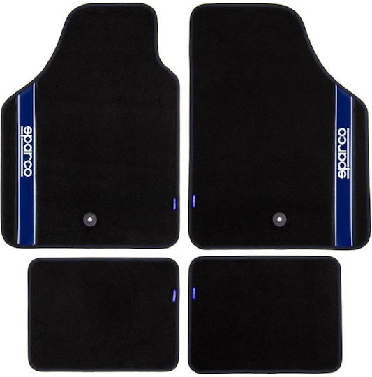 Sparco Set of Front and Rear Mats Universal 4pcs 2012 Black