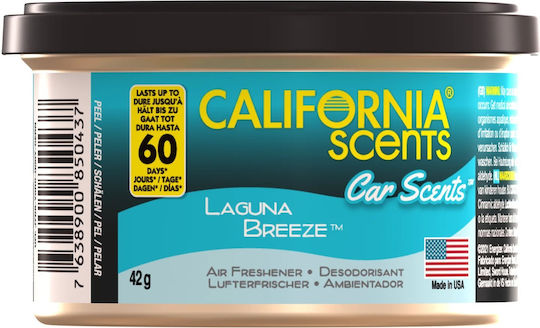 California Scents Air Freshener Can Console/Dashboard Car Scents Laguna Breeze 42gr