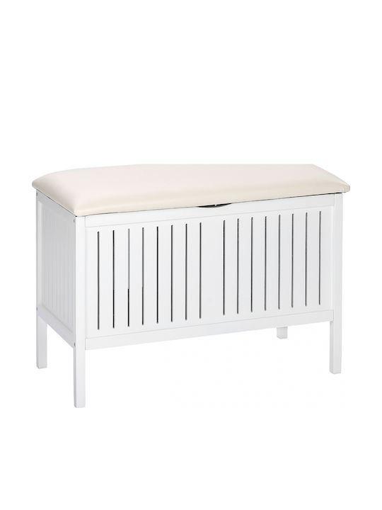 Wenko Coș De Rufe Din Țesătură 20lt Cu Capac 39x55x55cm Bej