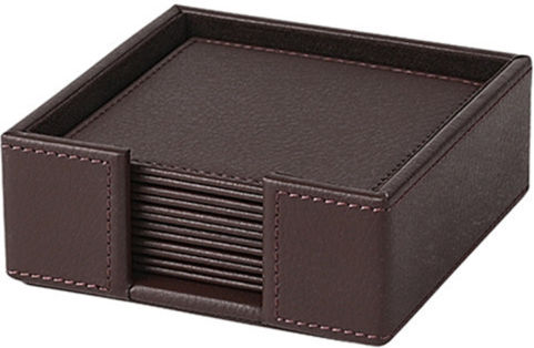 VNC Set De Suporturi Pentru Pahare Din Lemn Maro 11x11cm 6 Bucăți