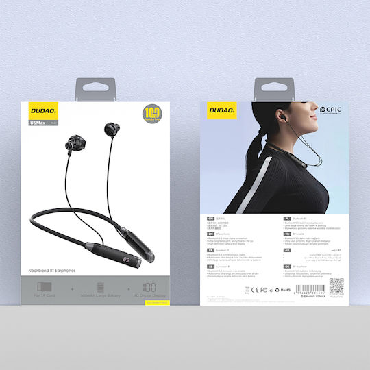 Dudao U5 Max Earbud Bluetooth Handsfree Ακουστικά Μαύρα