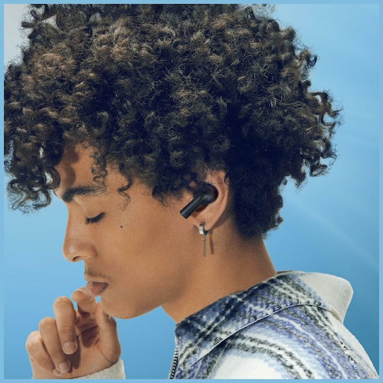 Motorola Moto Buds 500 ANC Bluetooth Handsfree Ακουστικά με Αντοχή στον Ιδρώτα και Θήκη Φόρτισης Moonless Night