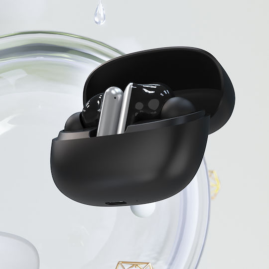 Dudao U21 In-ear Bluetooth Handsfree Ακουστικά με Θήκη Φόρτισης Μαύρα