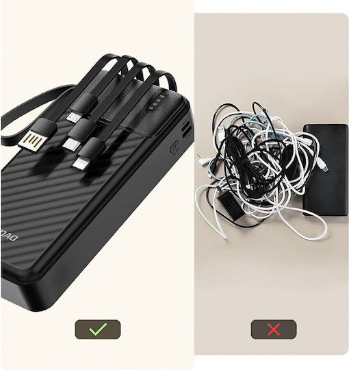 Dudao K11 Pro Power Bank 20000mAh 10W with USB-A Port Black