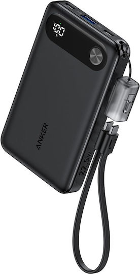 Anker Power Bank 10000mAh 22.5W с USB-C порт Черен
