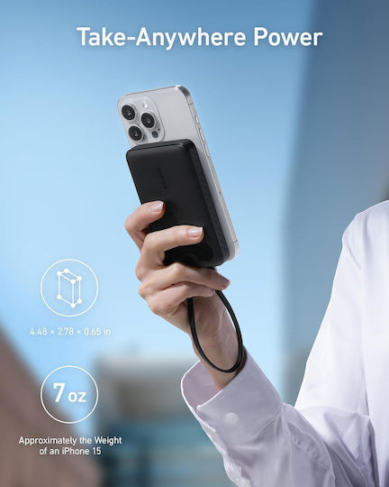 Anker Power Bank 10000mAh 22.5W с USB-C порт Черен